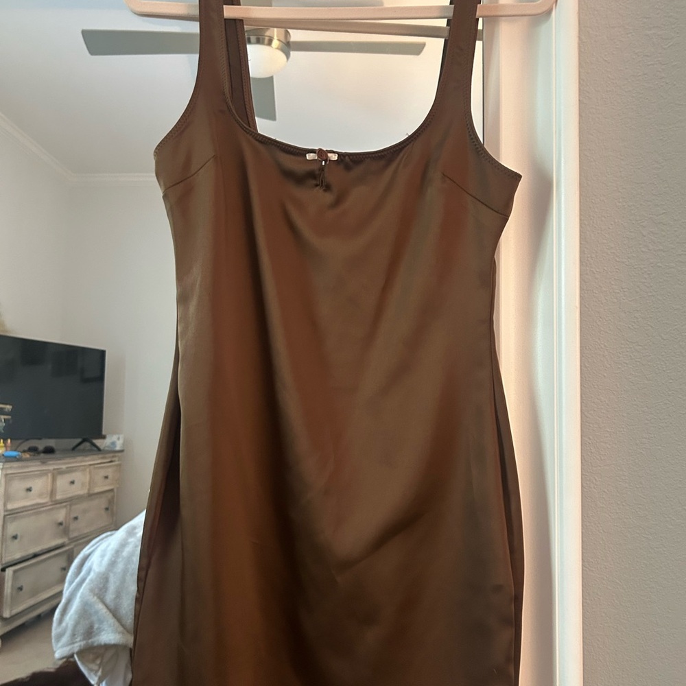 Zara Brown Mini Dress